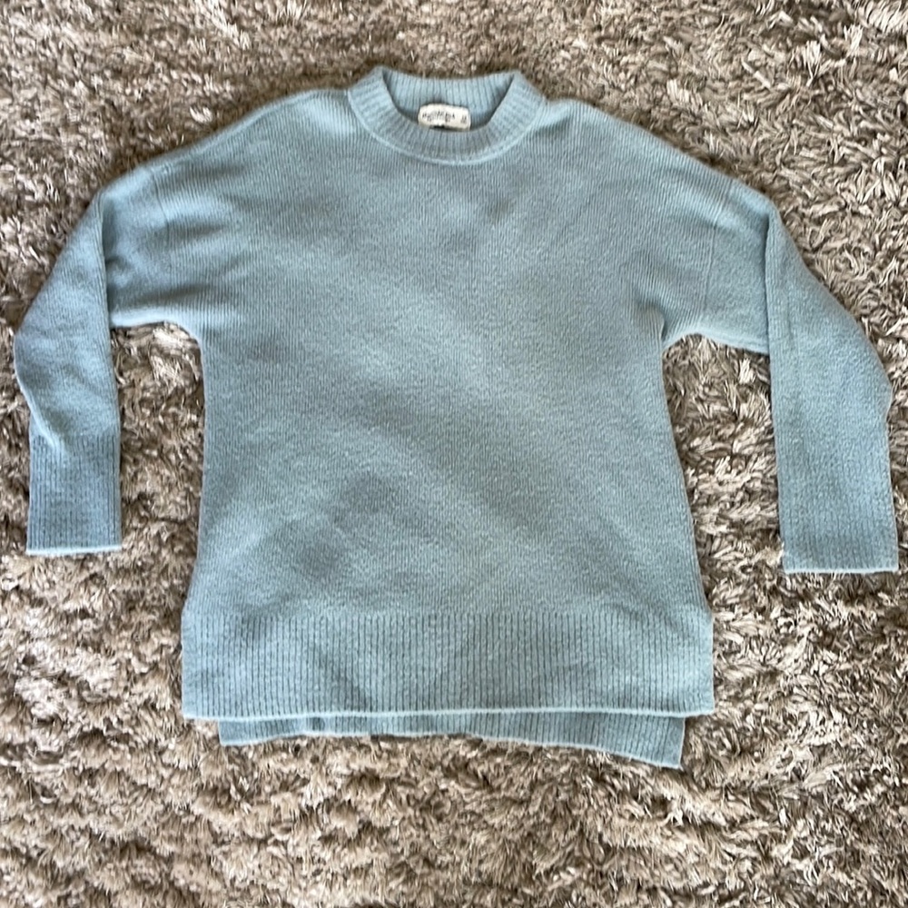 Abercrombie & Fitch Crewneck Pullover Seafoam Blue/green  XS